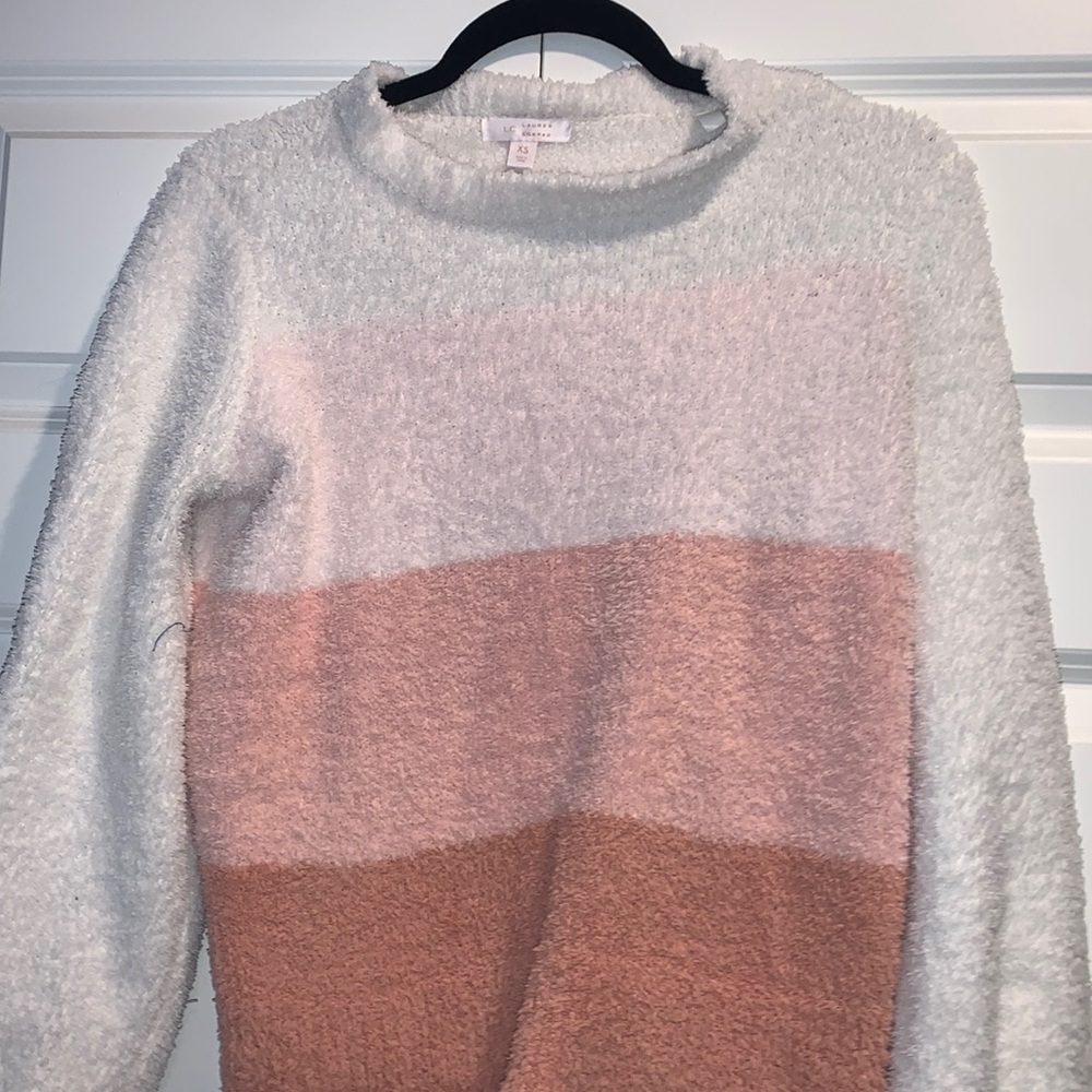 Lauren Conrad fuzzy sweater